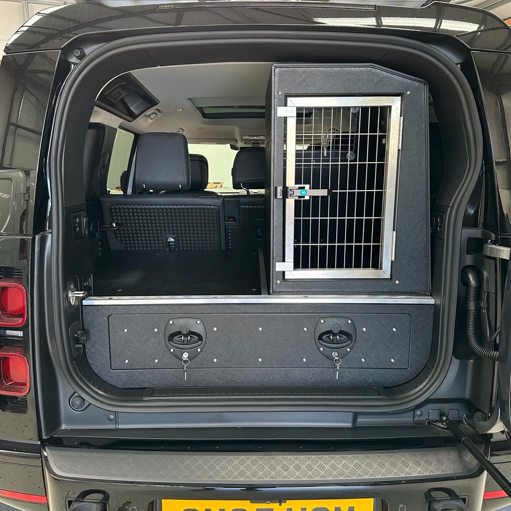 Defender 110 Drawer Unit and Single Dog Box Combination