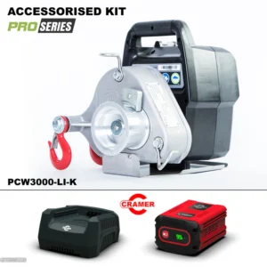 PCW3000-LI-K Battery | 1000kg Pulling Capstan Winch Kit - Inc Battery & Charger