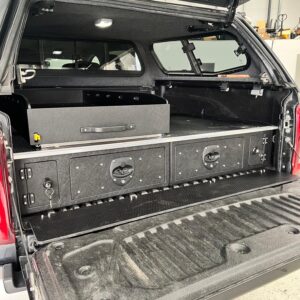 Ford Ranger Double Cab Pick Up Storage Drawers and Sliding Load Platform